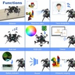 Freenove Büyük Hexapod Robot Kiti - Raspberry Pi Robot İçin