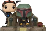 Funko Pop! Star Wars: The Mandalorian - Boba Fett ve Fennec Tahtta (Kutusunda Çizik Bulunuyor)