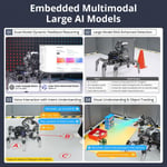HIWONDER ROS2 Jetson Hexapod, OpenClaw Büyük Yapay Zeka Modelleri, ChatGPT, SLAM Haritalama, 3D
