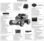 HIWONDER ROS2 Robot Araba, Jetson RPi Gemini ChatGPT Büyük Yapay Zeka RaspberryPi 5 8G için