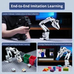 HIWONDER Yapay Zeka Robotik Kol Kiti, LeRobot SO-ARM101 VLA Taklit Öğrenme için - Başlangıç Kiti