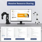 HIWONDER Yapay Zeka Robotik Kol Kiti, LeRobot SO-ARM101 VLA Taklit Öğrenme için - Standart Kit