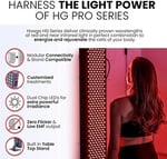 Hooga Kırmızı Işık Terapisi 660nm 850nm Kırmızı Yakın Kızılötesi, Çift Çipli 60 LED Pro Serisi