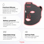 Hooga Kırmızı Işık Terapisi LED Maskesi, Üçlü Çip LED'ler, 660nm Kırmızı, 850nm Yakın Kızılötesi