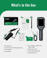 HSFTOOLS F2VW Wi-Fi Çift Kameralı Termal Kamera 256×192