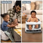 Ingenuity Baby Base 2'si 1 Arada Mama ve Yer Sandalyesi, Gri