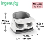 Ingenuity Baby Base 2'si 1 Arada Mama ve Yer Sandalyesi, Gri
