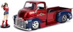 Jada Toys DC Comics Bombshells 1:24 1952 Chevy COE Pickup Die-cast Araba (Kutusu Hafif Hasarlı)