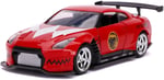 Jada Toys Power Rangers 1:32 Kırmızı Ranger 2009 Nissan GT-R R35 Ben Sopra Döküm Arabalar