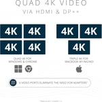 Kensington SD4790P USB-C Dörtlü 4K DisplayLink Bağlantı İstasyonu