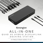 Kensington SD4790P USB-C Dörtlü 4K DisplayLink Bağlantı İstasyonu