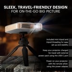 KODAK Luma 400 Taşınabilir HD Akıllı Projektör - Wi-Fi, Bluetooth 150 Inc