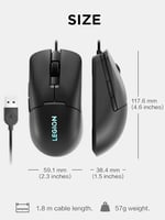 Lenovo Legion M300s RGB Kablolu Oyun Mouse - 8.000 DPI Ayarlanabilir Sensör