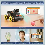 LewanSoul AI Vision Raspberry Pi Robot Araç Kiti, TurboPi Kodlama Robotu