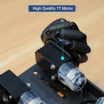 LewanSoul Mecanum Robot Şasi Araba Kiti, 360° Çok Yönlü Tekerlek, Alüminyum Alaşımlı Gövde