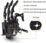 LewanSoul Robot El Beş Parmak Sadece Hareket Biyonik Robot - Sol El