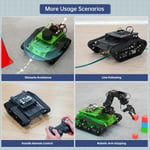 LewanSoul Tank Vagon Şasi Kiti, Amortisörlü Robot, 2WD Motorlu