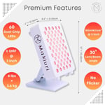 Makiuri Klinik Sınıf Kırmızı Işık Paneli 60 LED | Kırmızı ve NIR (Beyaz Cıva)