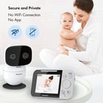 Panasonic Bebek Monitörü Kameralı ve Sesli - KX-HN4001W Siyah/Beyaz