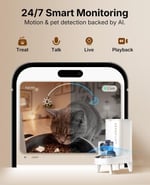 PETKIT Kameralı Akıllı Otomatik Mama Kabı – 1080P, WiFi, Gece Görüşü, Çift Yönlü Ses