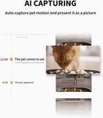 PETKIT Kameralı Çift Hazneli Akıllı Mama Kabı – 1080P, WiFi, AI Hareket Algılama