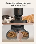 PETLIBRO 2 Kedi için Kameralı Oto Besleyici, 1080P HD Gece Görüşlü - Siyah