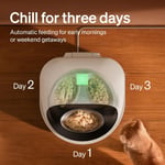 PETLIBRO 2026 Soğutmalı Akıllı Yaş Mama Kabı – 3 Günlük/3 Öğün, Beyaz