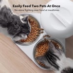 PETLIBRO İki Kedi ve Köpek İçin Otomatik Kedi Maması Dispenseri 5L - Beyaz