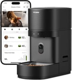 PETLIBRO Kameralı ve Tartılı Akıllı Mama Kabı – AI Mama Takibi, 1080P, 5L - Siyah
