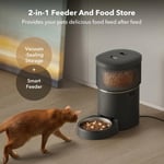 PETLIBRO Vakumlu Otomatik Kedi Besleyiciler, 8L/34 Bardak - Siyah
