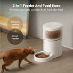 PETLIBRO Vakumlu Otomatik Kedi Besleyiciler, 8L/34 Bardak - Beyaz