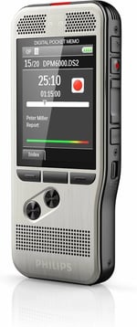Philips DPM6000 Basma Düğmesiyle Çalıştırılabilen Dijital Not Defteri Ses Kaydedici