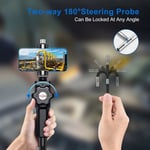 Ralcam Eklemli Boroskop, 8 Ayarlanabilir LED Işık, 8.5mm Muayene Kamerası