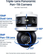REOLINK OMVI 3i WiFi, 10MP+8MP 4K, Üçlü Lensli Dış Mekan Güvenlik Kamerası