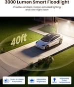 REOLINK TrackFlex Floodlight WiFi, 4K 360° PTZ Çift Lensli Projektör Kamera 6X Hibrit Zoom
