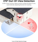 REOLINK TrackFlex Floodlight WiFi, 4K 360° PTZ Çift Lensli Projektör Kamera 6X Hibrit Zoom