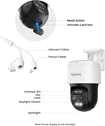 REOLINK TrackMix PoE Çift Lensli PTZ Güvenlik Kamerası 6X Hibrit Zoom 4K - Beyaz