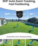 REOLINK TrackMix PoE Çift Lensli PTZ Güvenlik Kamerası 6X Hibrit Zoom 4K - Beyaz