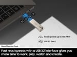 Samsung BAR Plus USB 3.2 Flash Bellek, 512 GB USB Standart Tip-A, 400 MB/sn