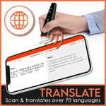 Scanmarker Air Pen Tarayıcı, Okuma Kalemi ve Tercüman - iOS, Android - Siyah
