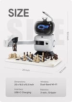 SenseRobot Yapay Zeka Satranç Robotu, Robotik Kol, Çocuklar ve Yetişkinler için