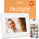 Skylight 10 Inc Dijital Resim Çerçevesi - Dokunmatik - Telefon Kontrollü, Beyaz