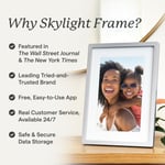 Skylight 10 Inc Dijital Resim Çerçevesi - Dokunmatik - Telefon Kontrollü, Gümüş