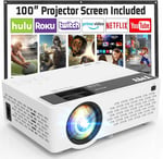 TMY Mini - Yükseltilmiş 9500 Lümen Bluetooth Projektör - 100 Inc