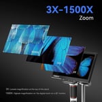 TOMLOV DM202 Max Dijital Mikroskop 1500x, Işıklarla Birlikte, 25MP