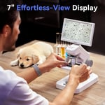 TOMLOV DM301 Pro Biyolojik Dijital Mikroskop 1200X 7 Inc HDMI