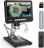 TOMLOV DM401 2K Dijital Mikroskop 1200x, 7 Inc 24MP