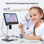TOMLOV DM601 HDMI Dijital Mikroskop, 3 Lensli - Yetişkinler için