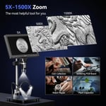 TOMLOV DM9 Max Dijital Mikroskop: 20MP 10.1 Inc 1500X HD IPS HDMI