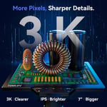 TOMLOV TM3K-3D IPS Dijital Mikroskop, Manyetik Çift Lensli 3K UHD HDMI/USB